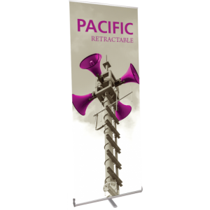 pacific 800 retractable banner stand left